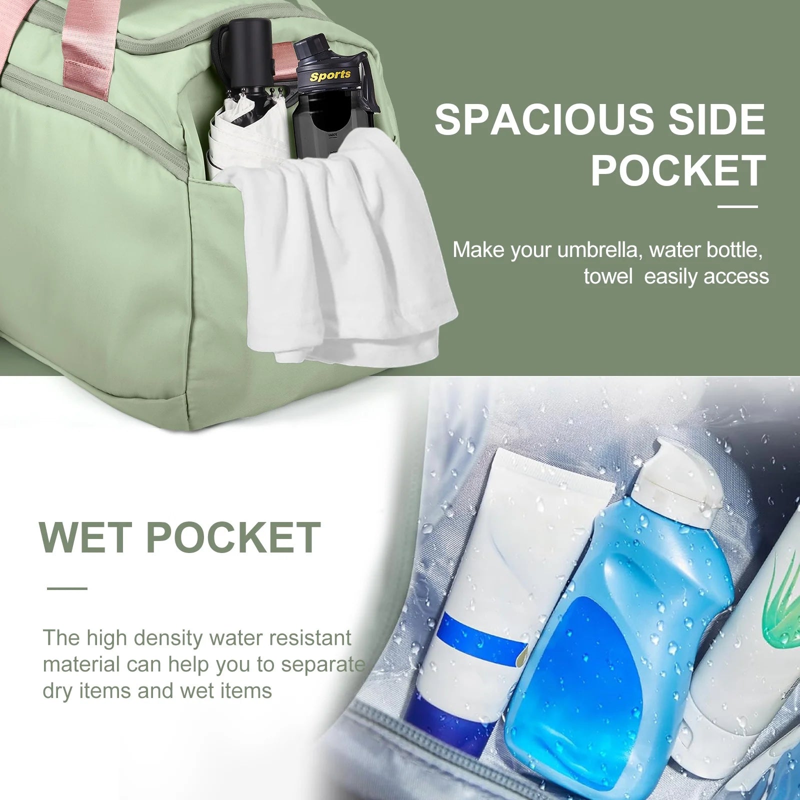 Bolsa para gimnasio impermeable