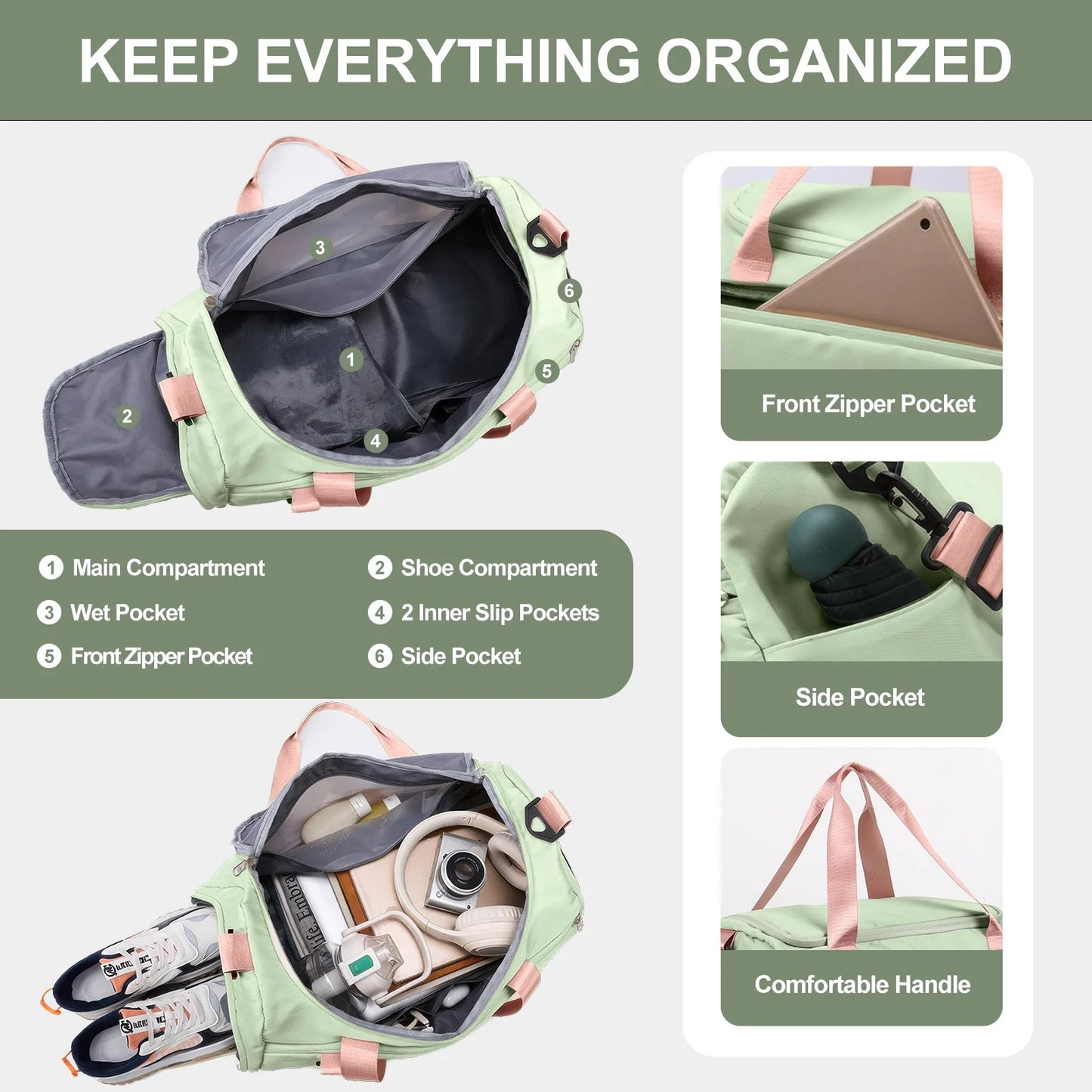 Bolsa para gimnasio impermeable